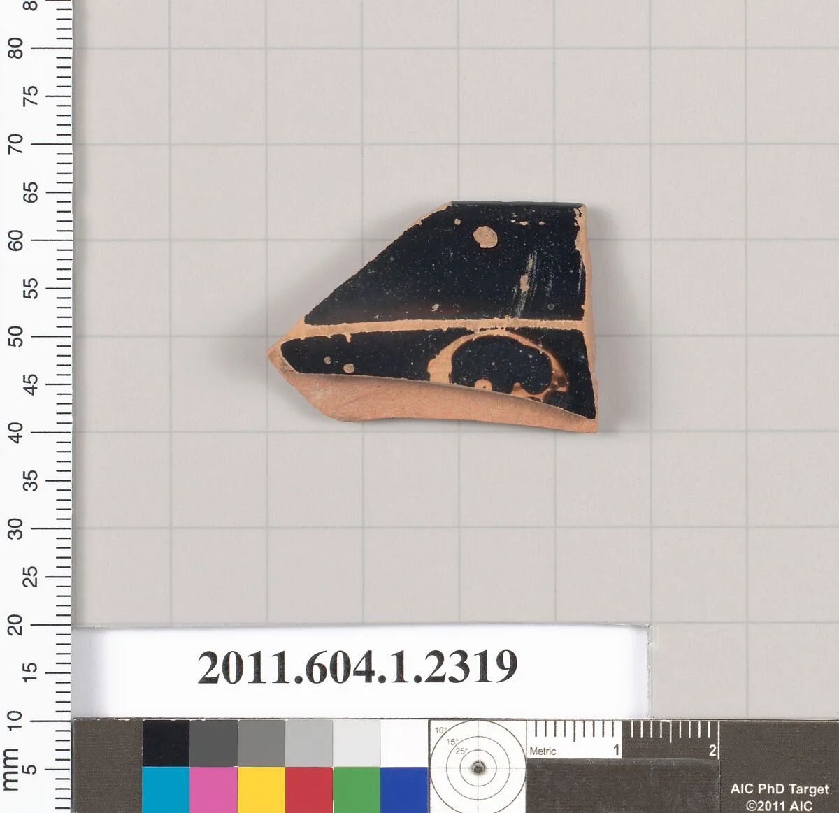 Terracotta rim fragment of a kylix (drinking cup) — Unknown