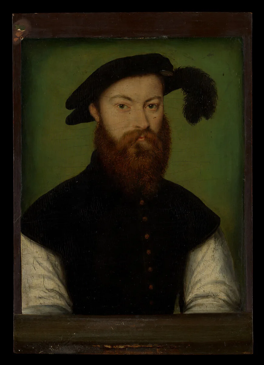 Portrait of a Man with a Black-Plumed Hat — Corneille de Lyon