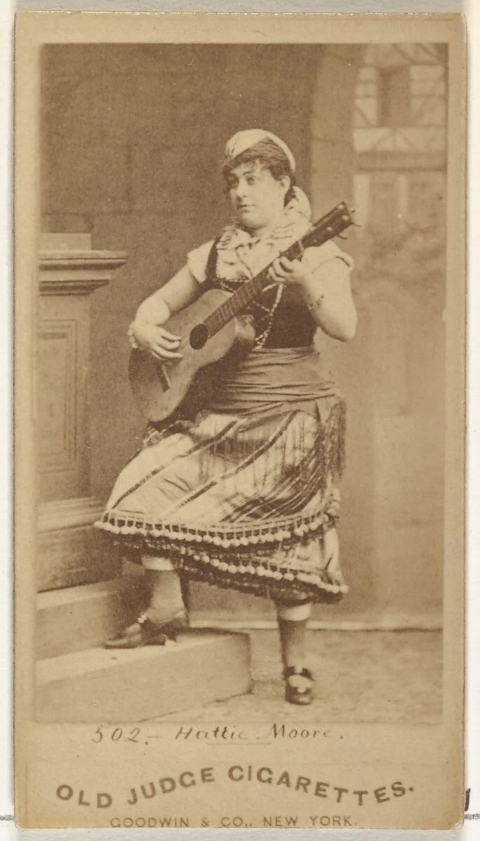 Hattie Moore, from the Actors and Actresses series (N171) for Old Judge Cigarettes — Goodwin & Company