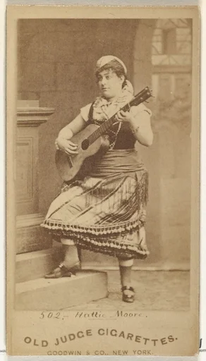 Hattie Moore, from the Actors and Actresses series (N171) for Old Judge Cigarettes