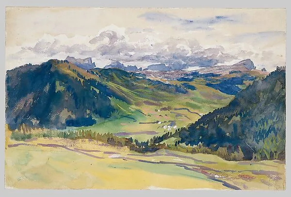 Open Valley, Dolomites — John Singer Sargent