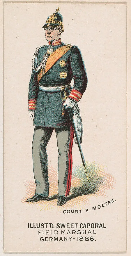 Field Marshal, Germany, 1886, from the Military Series (N224) issued by Kinney Tobacco Company to promote Sweet Caporal Cigarettes — Kinney Brothers Tobacco Company