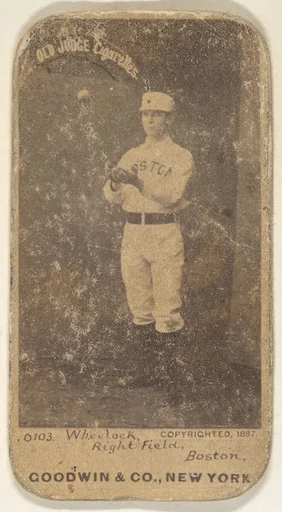 Wheelock, Right Field, Boston, from the Old Judge series (N172) for Old Judge Cigarettes