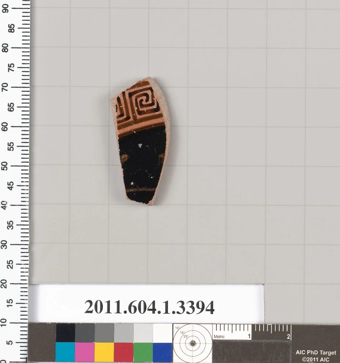 Terracotta fragment of a kylix (drinking cup) — Unknown