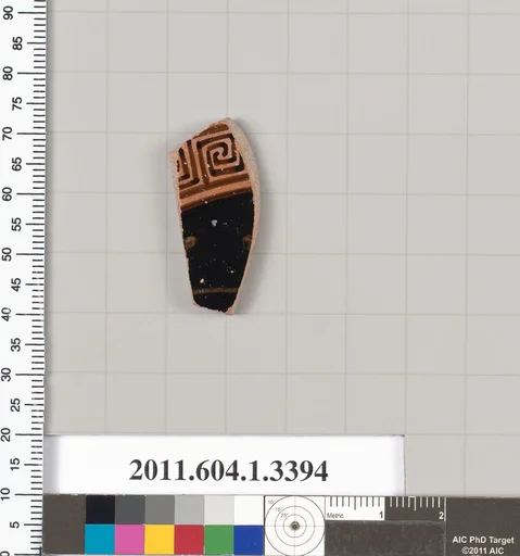 Terracotta fragment of a kylix (drinking cup)