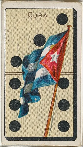 Cuba, from the National Flag on Domino series (T177) issued by Kinney Brothers to promote Sweet Caporal Cigarettes — Kinney Brothers Tobacco Company