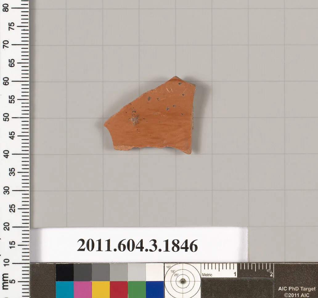 Terracotta fragment of a kylix: Lip cup (drinking cup) — Unknown