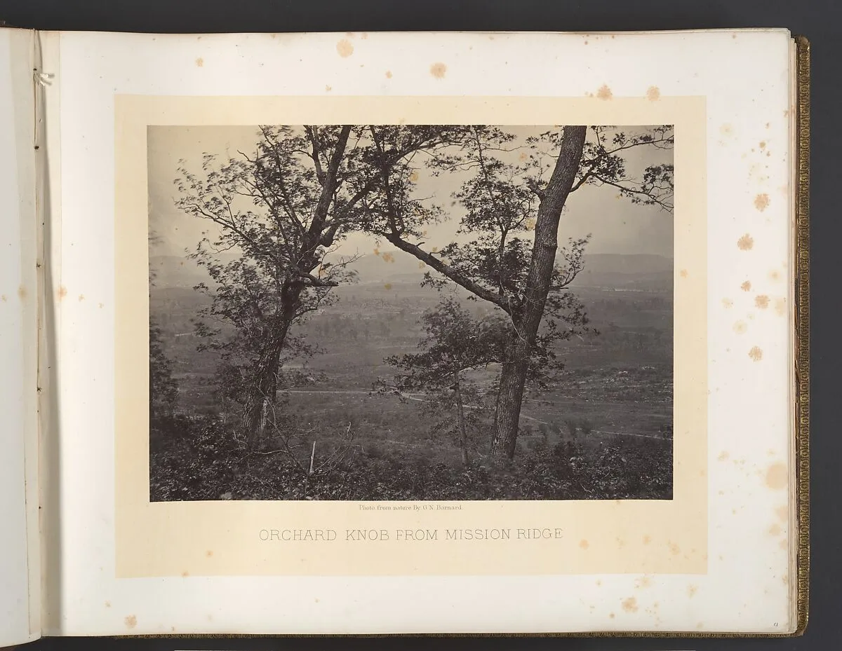 Orchard Knob from Mission Ridge — George N. Barnard
