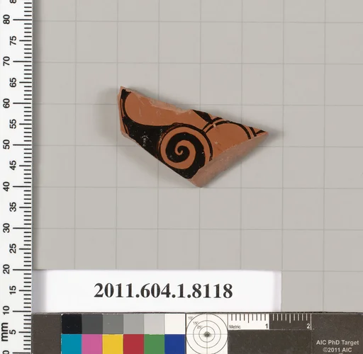 Terracotta fragment of a kylix (drinking cup)