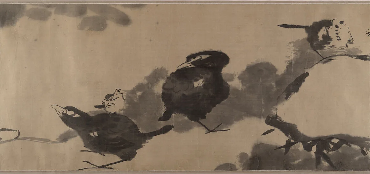 清 八大山人(朱耷) 蓮塘戲禽圖 卷|Birds in a lotus pond — Bada Shanren (Zhu Da)