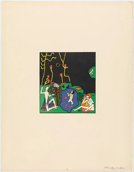 Die Erwachenden (The Awakening) from the series Die Träumenden Knabe (The Dreaming Boys) — Oskar Kokoschka|Wiener Werkstätte|Berger and Chwala|Oskar Kokoschka