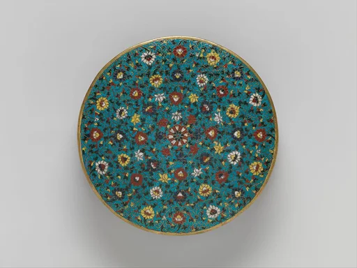 明早期  掐絲琺瑯壇城座|Base for a mandala