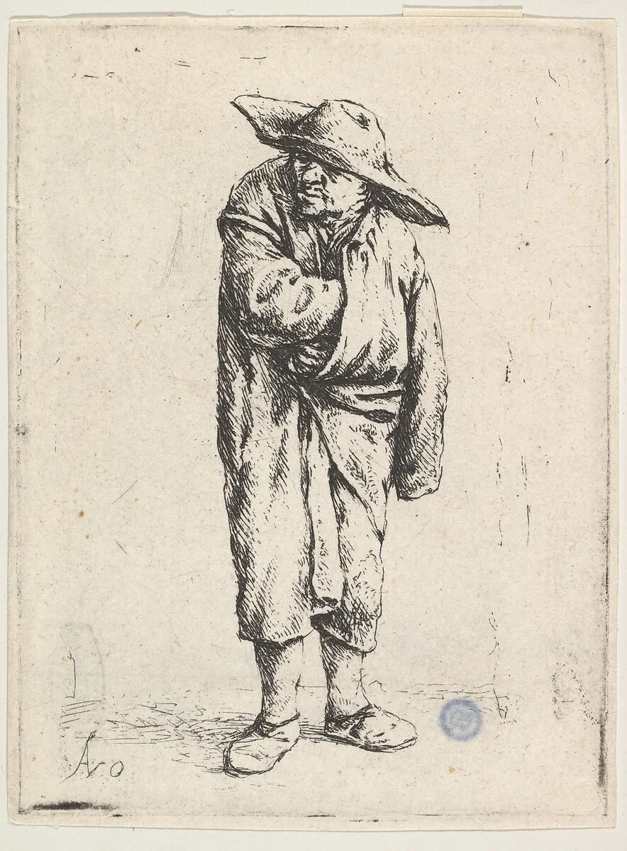 Peasant With His Hand In His Cloak — Adriaen van Ostade