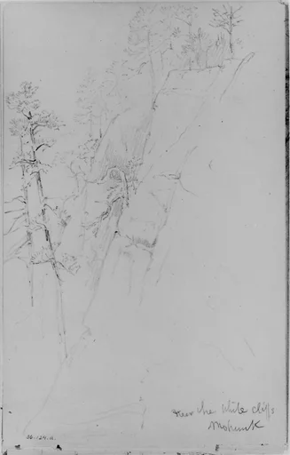 Near the White Cliffs, Mohonk (from Sketchbook)