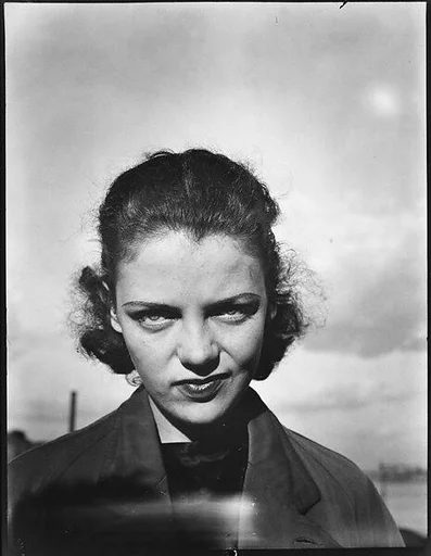 [Anne Harvey on Roof of 441 East 92nd Street Apartment Building, New York City]