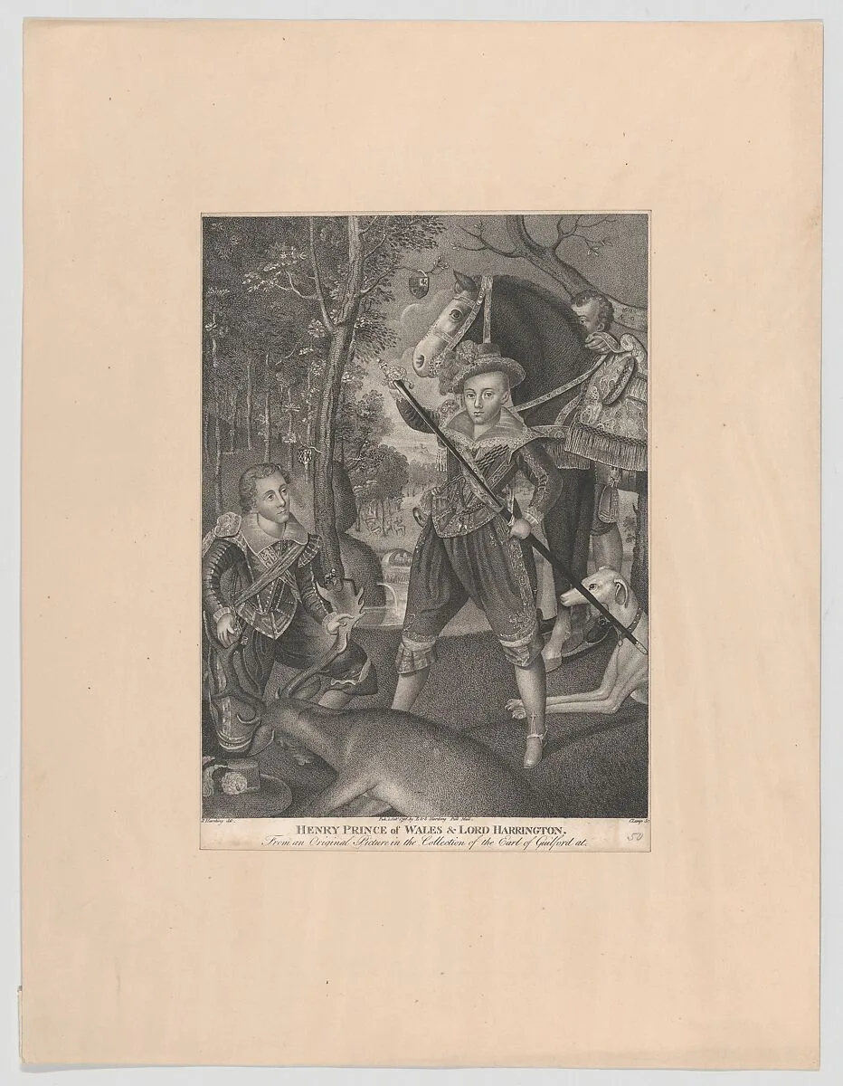 Henry Frederick, Prince of Wales — Sylvester Harding|Sylvester Harding|R. Clamp|Robert Peake the Elder|Henry Frederick, Prince of Wales