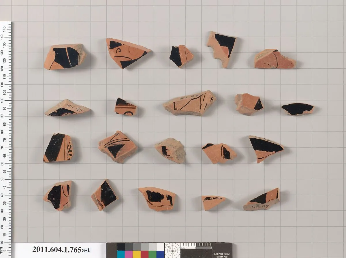 Terracotta fragments of kylikes (drinking cups) — Unknown