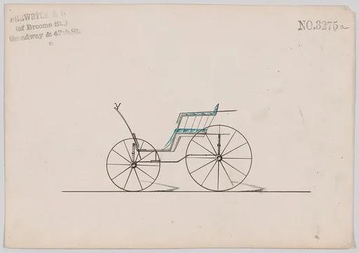 Design for Pony Phaeton, no. 3275a