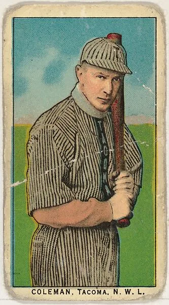 Coleman, Tacoma, Northwestern League, from the "Obak Baseball Players" set (T212), issued by the American Tobacco Company to promote Obak Mouthpiece Cigarettes — American Tobacco Company