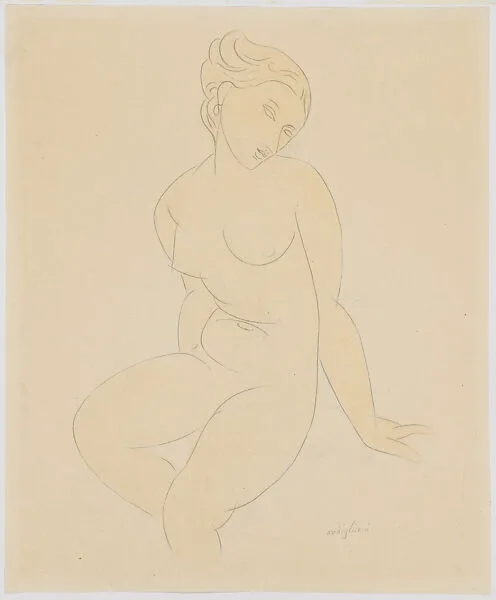 Seated Female Nude — Amedeo Modigliani