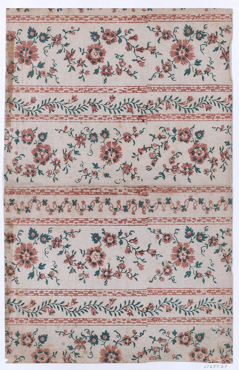 Book cover with two borders with floral patterns — Anonymous