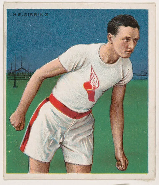Harry Gissing, Track and Field, from Mecca & Hassan Champion Athlete and Prize Fighter collection, 1910 — Mecca Cigarettes