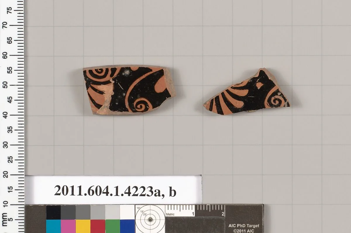 Terracotta fragments of kylikes (drinking cups) — Unknown