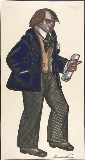 A poet in a blue blazer