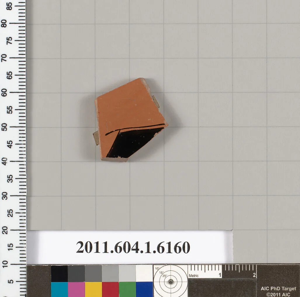 Terracotta fragment of a kylix (drinking cup) — Unknown