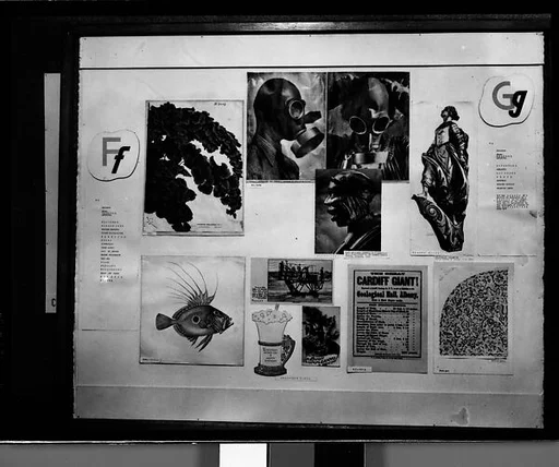 [Exhibition Panel from "The ABC Show", Picture Collection, New York Public Library]