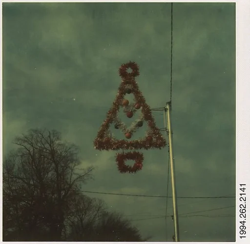 [Sign: Hanging Christmas Tree]