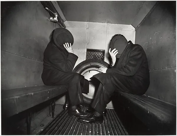 Charles Sodokoff and Arthur Webber Use Their Top Hats to Hide Their Faces — Weegee|Sid Kaplan