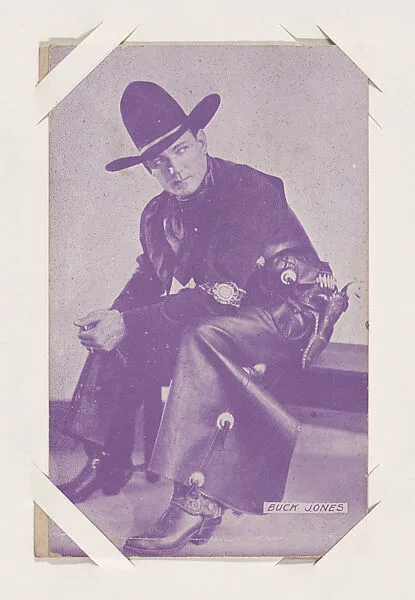 Buck Jones from Western Stars or Scenes Exhibit Cards series (W412) — Unknown