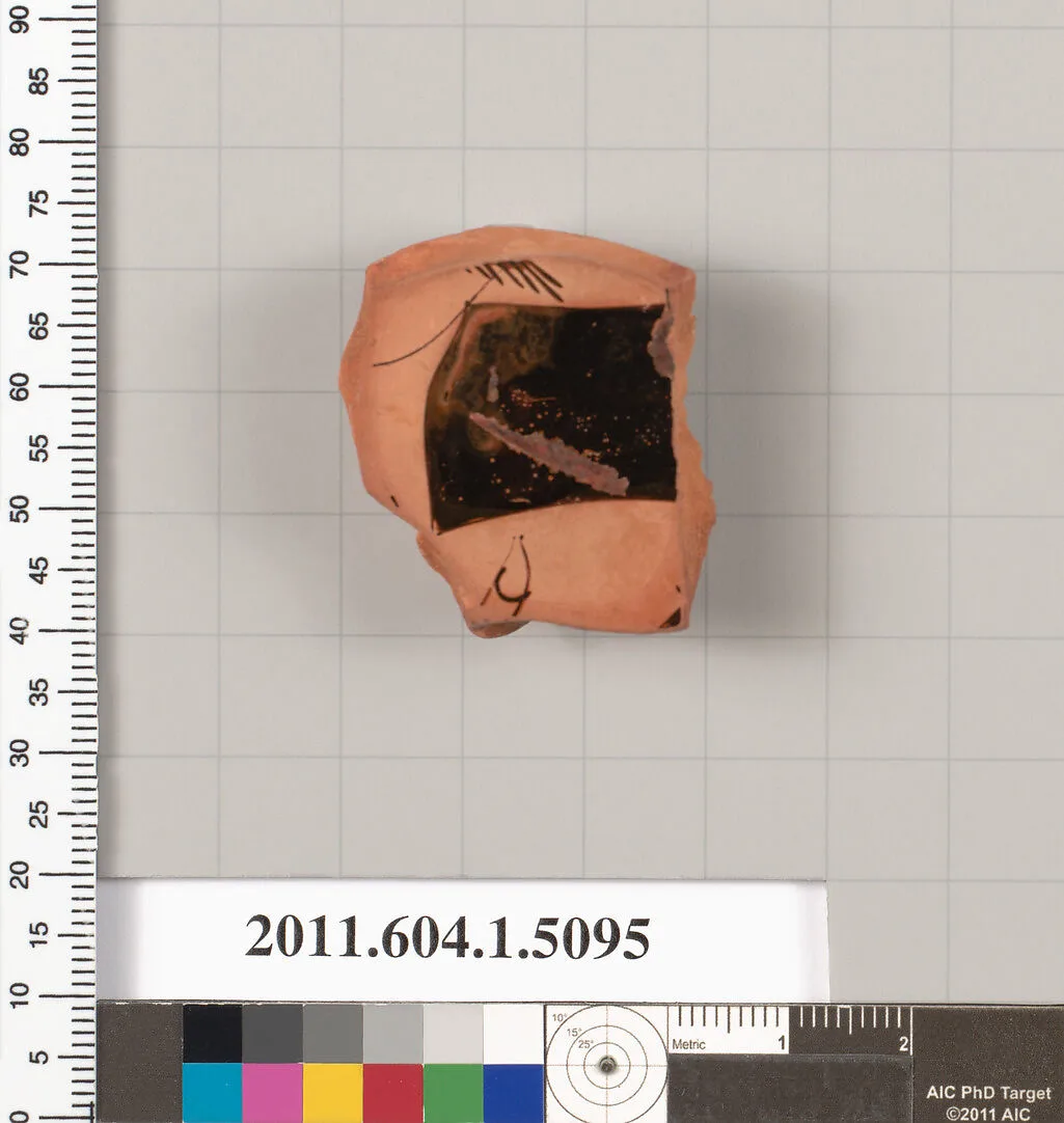 Terracotta fragment of a kylix (drinking cup) — Unknown