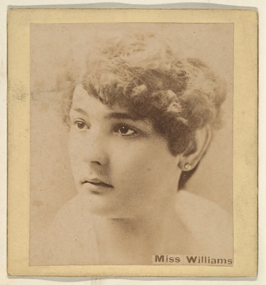 Miss Williams, from the Actresses series (N246), Type 2, issued by Kinney Brothers to promote Sporting Extra Cigarettes — Kinney Brothers Tobacco Company