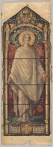 Jesus Christ: Design for a Stained Glass Window, First Presbyterian Church, Flemington, New Jersey (one of a set of seven)