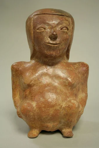 Ceramic Seated Female Figure