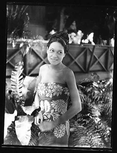 [South Seas: Woman Wearing Sarong]
