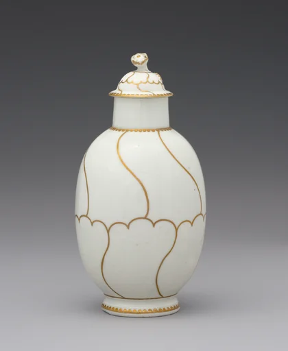 Tea caddy with cover (part of a service)