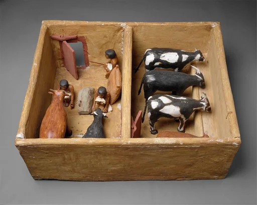 Model Cattle stable from the tomb of Meketre