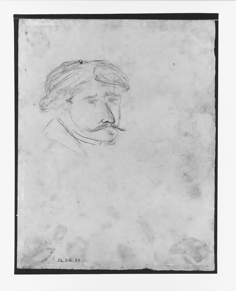 Head of a Man (from McGuire Scrapbook) — Henry Brent