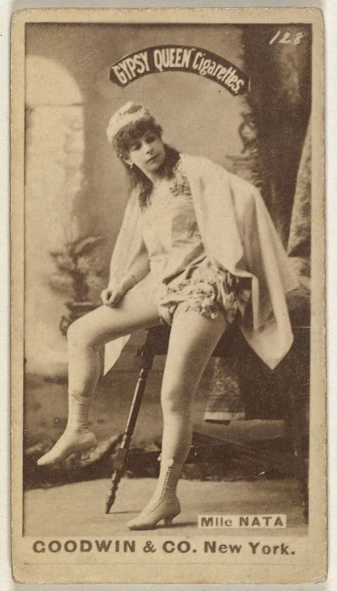 Mlle. Nata, from the Actors and Actresses series (N171) for Gypsy Queen Cigarettes — Goodwin & Company