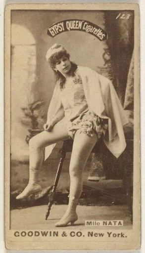 Mlle. Nata, from the Actors and Actresses series (N171) for Gypsy Queen Cigarettes
