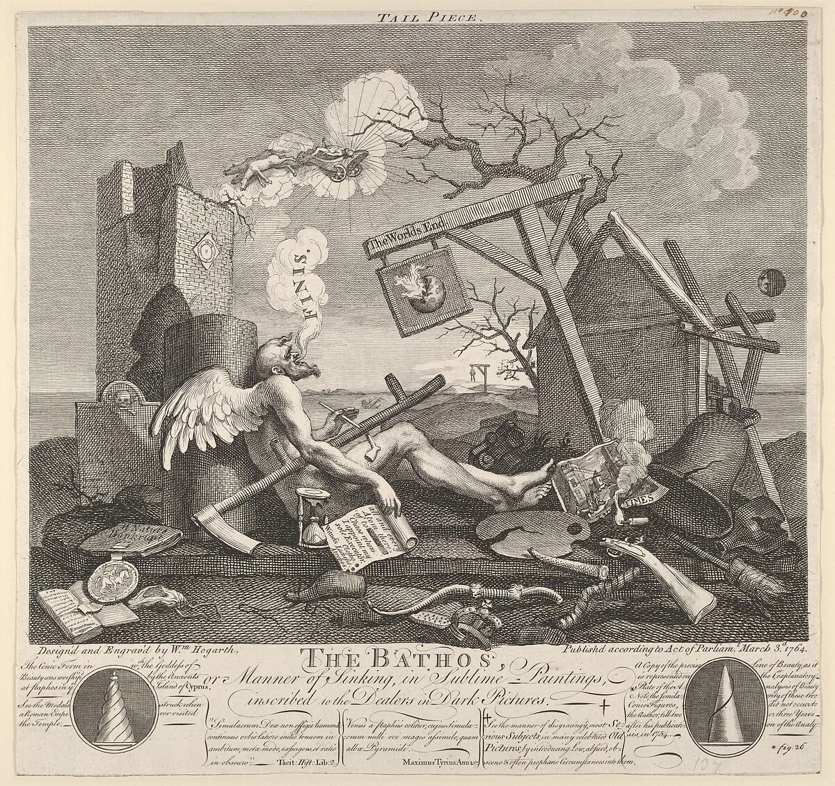 Tailpiece, or The Bathos — William Hogarth