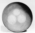 備前牡丹餅大鉢|Dish with three circular spots — Kitaōji Rosanjin 北大路魯山人