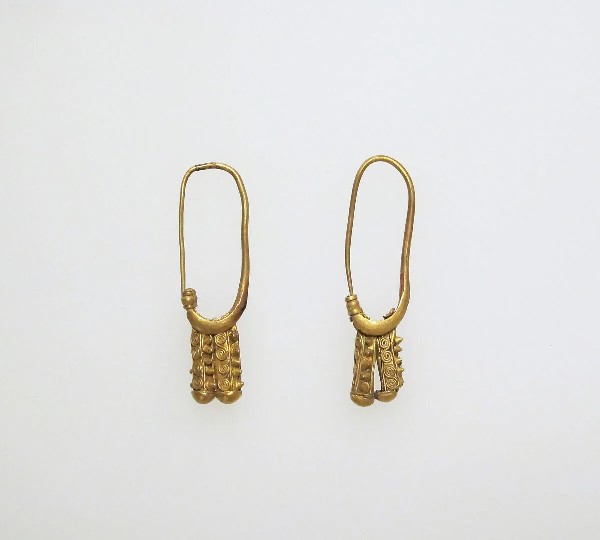 Earring, boat-shaped — Unknown