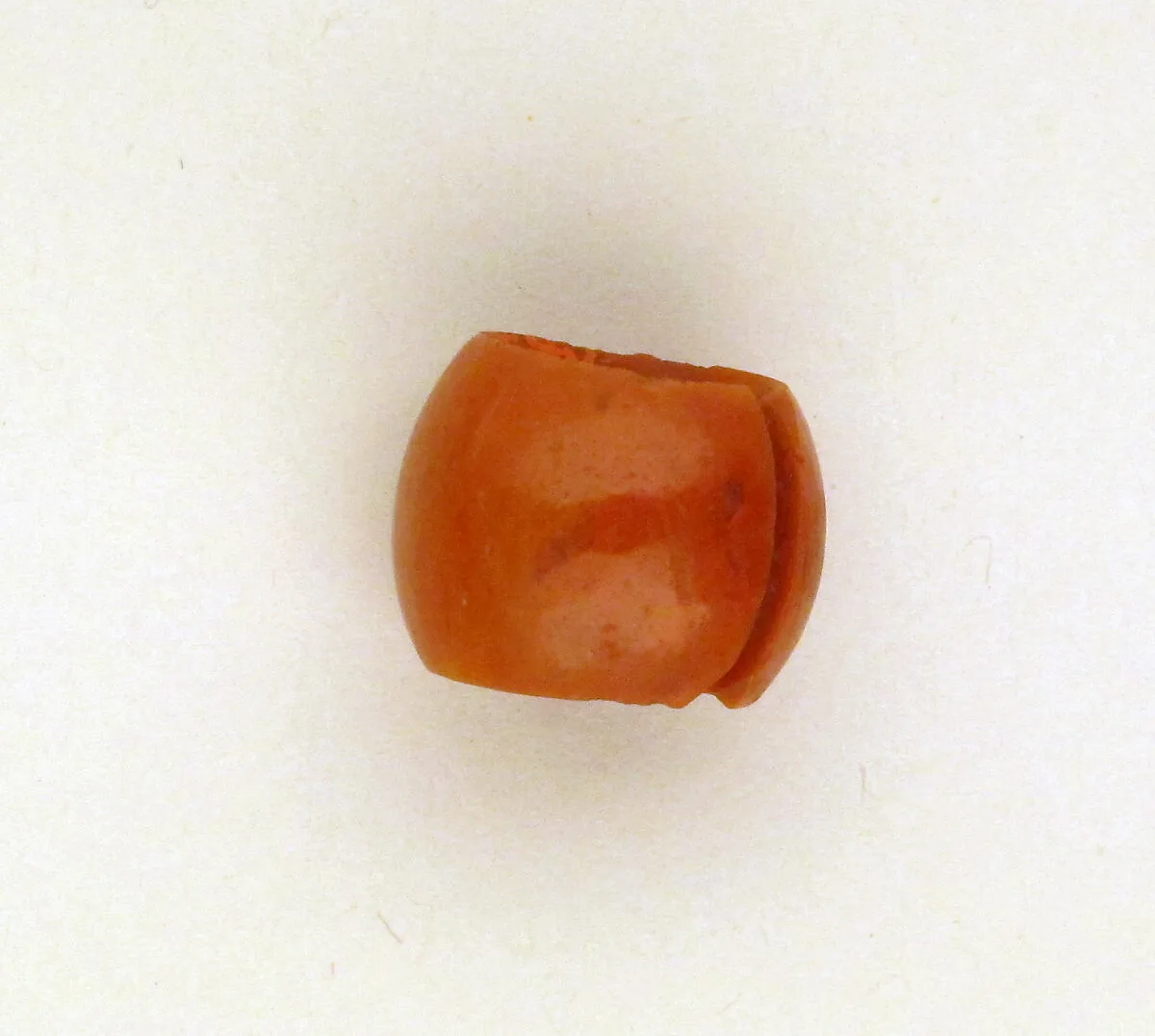 Pair of red jasper earrings — Unknown