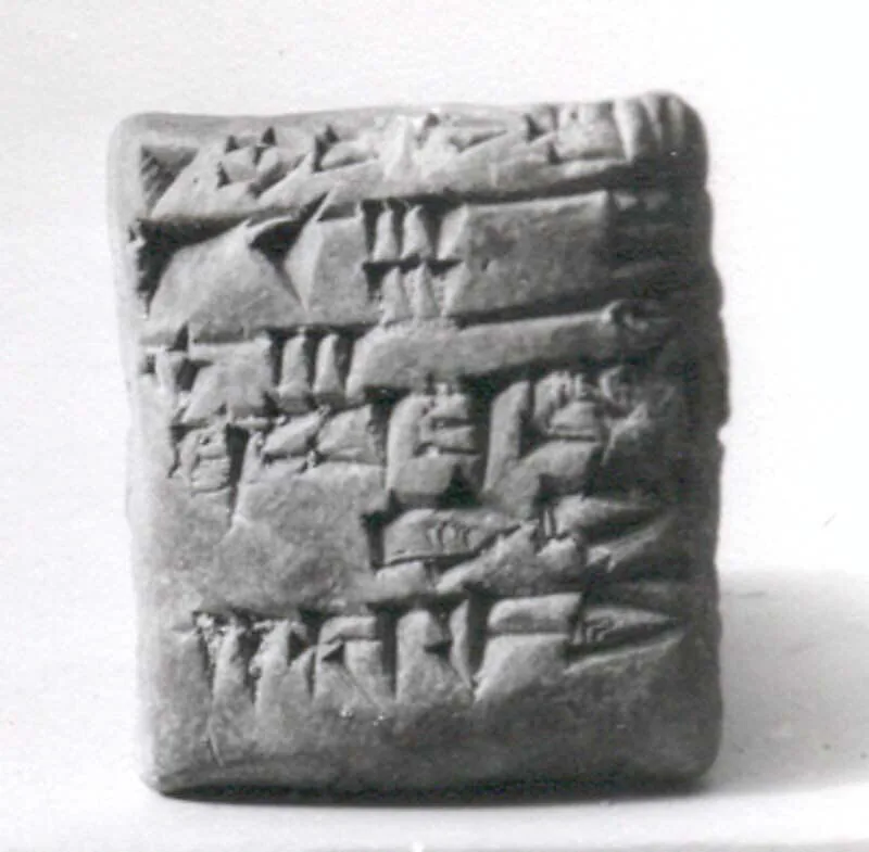 Cuneiform tablet: receipt of a bull and sheep — Unknown