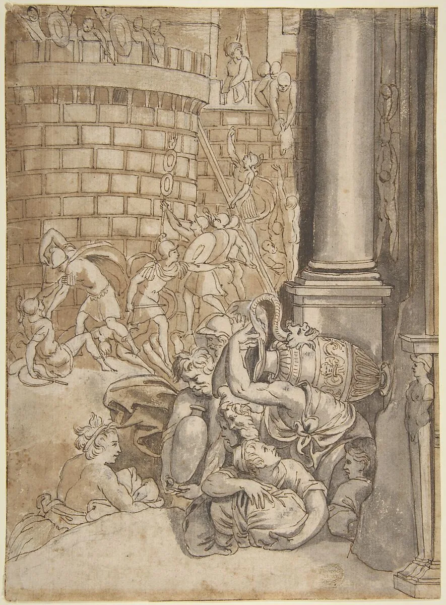 Sack of a City — Polidoro da Caravaggio