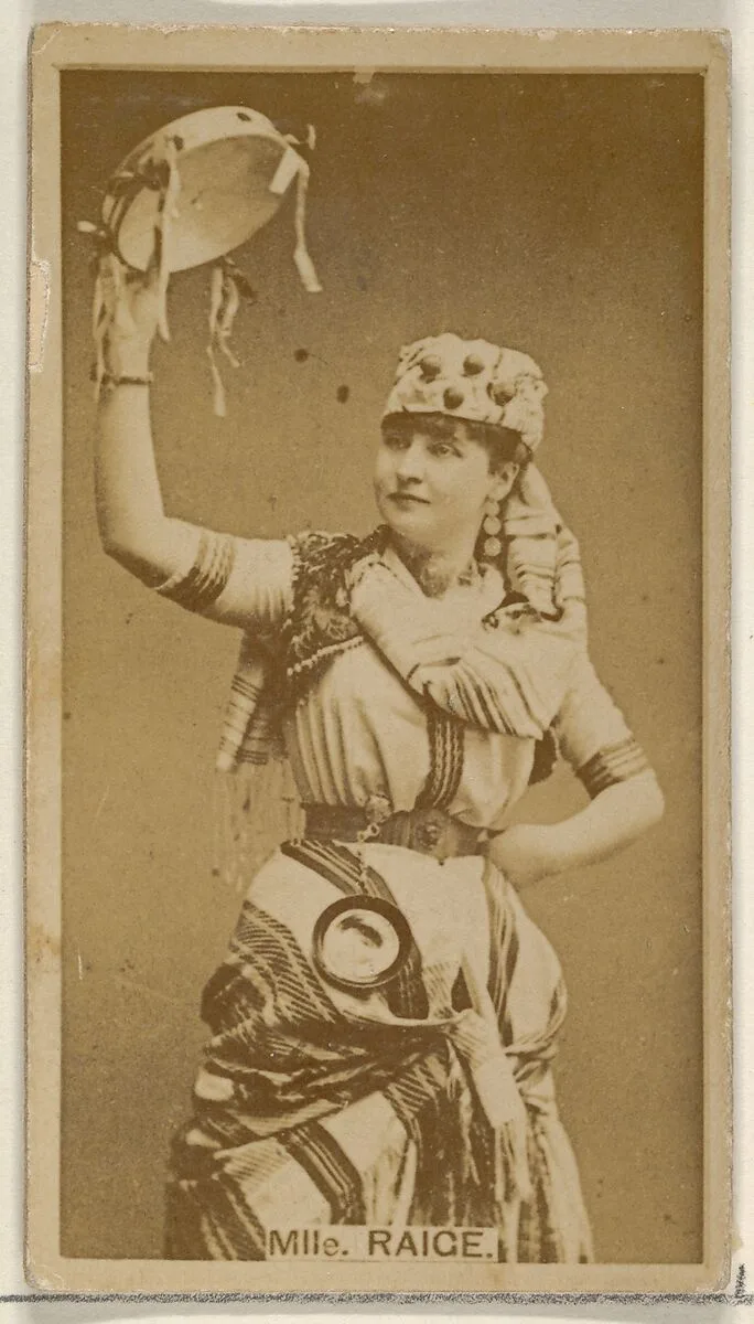 Mlle. Raige, from the Actors and Actresses series (N45, Type 8) for Virginia Brights Cigarettes — Allen & Ginter
